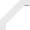 Ekena Millwork 3-in. W x 18-in. D x 18-in. H Burlington Architectural Grade PVC Knee Brace BRCP03X18X18BUR - alternate 6